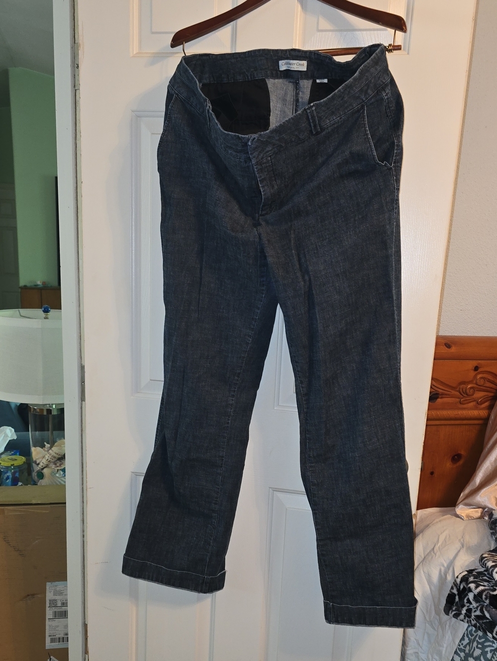 Coldwater Creek Womens Dark Blue Dress Jeans